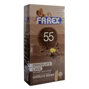 کاندوم شماره 55 chocolate love 12 pcs فارکس